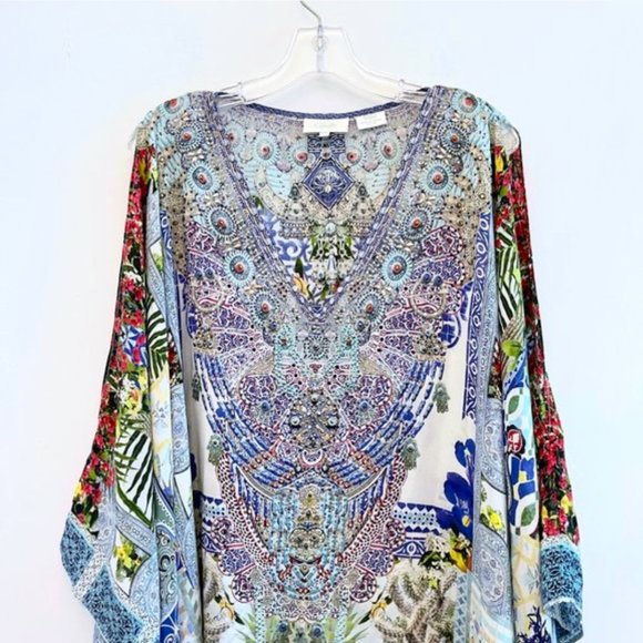 Auc Split Shoulder Kaftan- My Majorelle - Picture 11 of 16